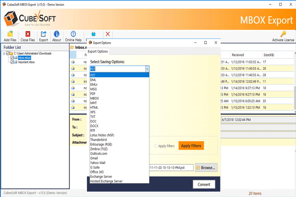 Best Way to View MBOX Files in PST, PDF & Office 365