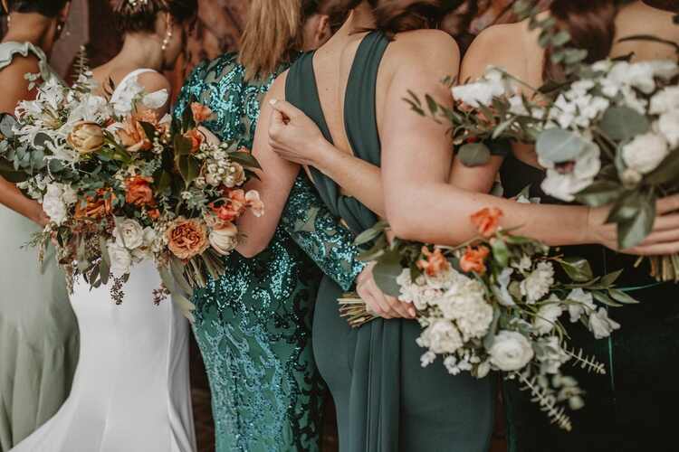 The Body Shape and Skin Tone of Your Bridesmaids