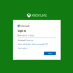 Sign In or Create Xbox Account